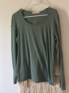 Peruvian Connection Long Sleeve Tee Pima Cotton Size Large